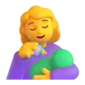 Woman Feeding Baby Emoji 👩‍🍼 image - Microsoft 3D Fluent style