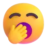 Bâillement Emoji 🥱 image - Microsoft 3D Fluent style