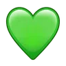 グリーンハート Emoji 💚 image - Telegram style