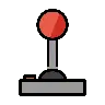 Joystick Emoji 🕹 image - OpenMoji style