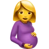 怀孕的女人 Emoji 🤰 image - Apple style