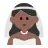 Woman With Veil: Medium-Dark Skin Tone