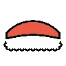 Sushi Emoji 🍣 image - OpenMoji style