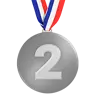 2 위 메달 Emoji 🥈 image - Apple style
