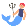 Merperson: Medium-Light Skin Tone Emoji 🧜🏼 image - Tossface style