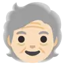 Older Person: Light Skin Tone Emoji 🧓🏻 image - Google Noto Color style