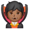 Vampire: Medium-Dark Skin Tone Emoji 🧛🏾 image - Samsung style