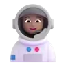 Woman Astronaut: Medium Skin Tone Emoji 👩🏽‍🚀 image - Microsoft 3D Fluent style