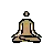 Person In Lotus Position: Medium Skin Tone