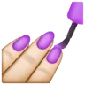Nail Polish: Light Skin Tone Emoji 💅🏻 image - Samsung style