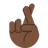 Crossed Fingers: Dark Skin Tone