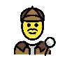 Man Detective Emoji 🕵️‍♂️ image - OpenMoji style