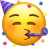 Gesicht mit Partyhorn und Partyhut Emoji 🥳 image - Apple style
