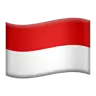 Flag: Indonesia Emoji 🇮🇩 image - Apple style