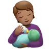 Person Feeding Baby: Medium Skin Tone Emoji 🧑🏽‍🍼 image - Apple style