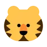 หน้าเสือ Emoji 🐯 image - Tossface style