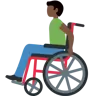 Man In Manual Wheelchair: Dark Skin Tone Emoji 👨🏿‍🦽 image - Twitter / X (Twemoji) style