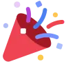 パーティー・ポッパー Emoji 🎉 image - Tossface style