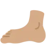Foot: Medium Skin Tone Emoji 🦶🏽 image - Twitter / X (Twemoji) style