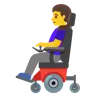 Woman In Motorized Wheelchair Emoji 👩‍🦼 image - Google Noto Color style