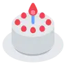 Geburtstagskuchen Emoji 🎂 image - Tossface style