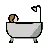Person Taking Bath: Light Skin Tone