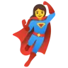 Woman Superhero Emoji 🦸‍♀️ image - Google Noto Color style