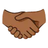 Handshake: Medium-Dark Skin Tone Emoji 🤝🏾 image - Google Noto Color Animated style
