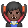 Man Vampire: Dark Skin Tone Emoji 🧛🏿‍♂️ image - Samsung style