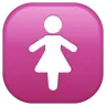 Symbol der Frauen Emoji 🚺 image - WhatsApp style