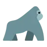 Emoji Gorilla 🦍 image - Tossface style