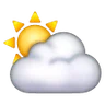 Sonne hinter der Wolke Emoji ⛅ image - Samsung style