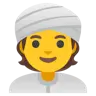 Emoji Uomo con turbante 👳 image - Google Noto Color style