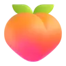 Emoji pesca 🍑 image - Microsoft 3D Fluent style