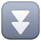 블랙 다운 포인팅 더블 트라이앵글