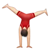 Person Cartwheeling: Light Skin Tone Emoji 🤸🏻 image - WhatsApp style