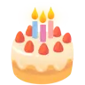 Geburtstagskuchen Emoji 🎂 image - Google Noto Color style