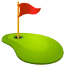 Emoji Flag In Hole ⛳ image - WhatsApp style