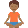Person In Lotus Position: Medium-Dark Skin Tone Emoji 🧘🏾 image - Twitter / X (Twemoji) style