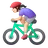 Woman Biking: Light Skin Tone