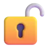 Emoji Apri blocco 🔓 image - Microsoft 3D Fluent style