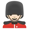Man Guard: Light Skin Tone Emoji 💂🏻‍♂️ image - Google Noto Color style
