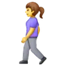 Woman Walking Emoji 🚶‍♀️ image - Samsung style