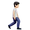 Person Walking Facing Right: Light Skin Tone Emoji 🚶🏻‍➡️ image - Apple style