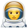Astronaut Emoji 🧑‍🚀 image - WhatsApp style