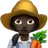 Woman Farmer: Dark Skin Tone