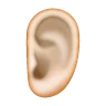 Ear: Light Skin Tone Emoji 👂🏻 image - Samsung style