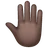 Raised Back Of Hand: Dark Skin Tone