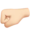 Left-Facing Fist: Light Skin Tone Emoji 🤛🏻 image - Apple style