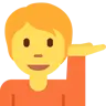 Préposé à un kiosque d’information Emoji 💁 image - Twitter / X (Twemoji) style